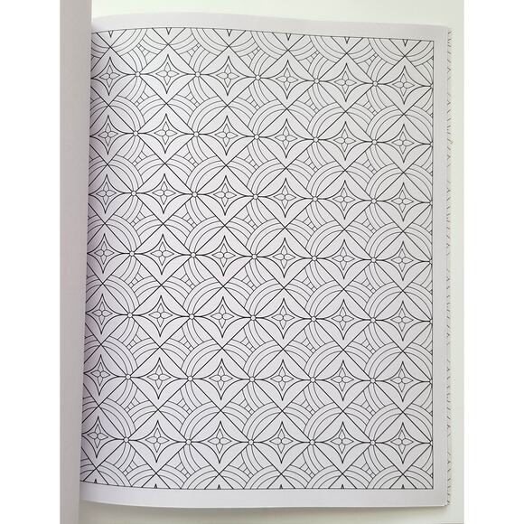 Coloring Book Design Art Scholastic Geometric Symmetric Like New Children Adults - Picture 8 of 11